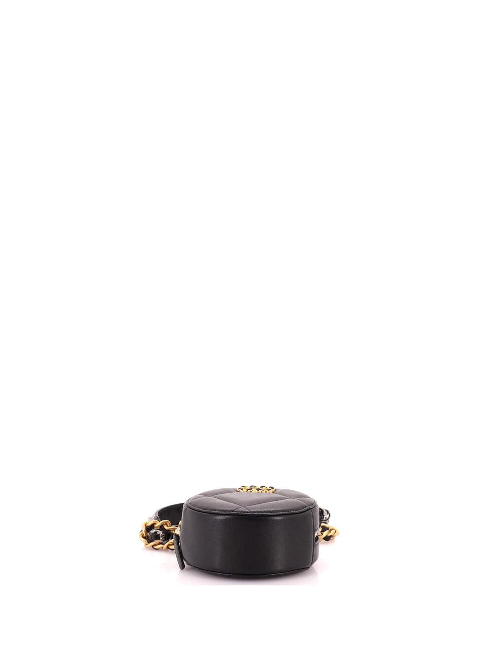 Chanel 19 Round Clutch With Chain #303907C27B - Picture 4 of 6